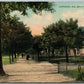 BRISTOL BUCKS COUNTY PA JEFFERSON AVENUE 1913 ANTIQUE POSTCARD w/ CORK CANCEL