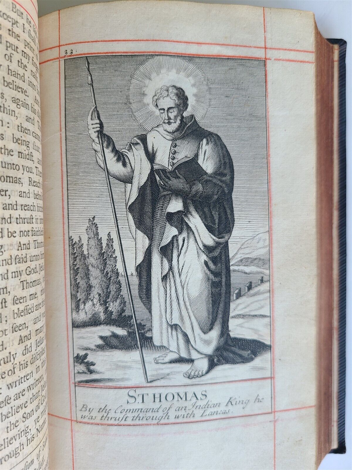 1703 BOOK OF COMMON PRAYER in ENGLISH FULLY ILLUSTRATED ANTIQUE