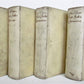 1725 LITERARY TREATISE by SCHELLBORN antique 4 VOLUMES vellum bound