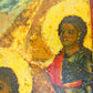 RUSSIAN ICON of BAPTISM of CHRIST antique 19th CENTURY