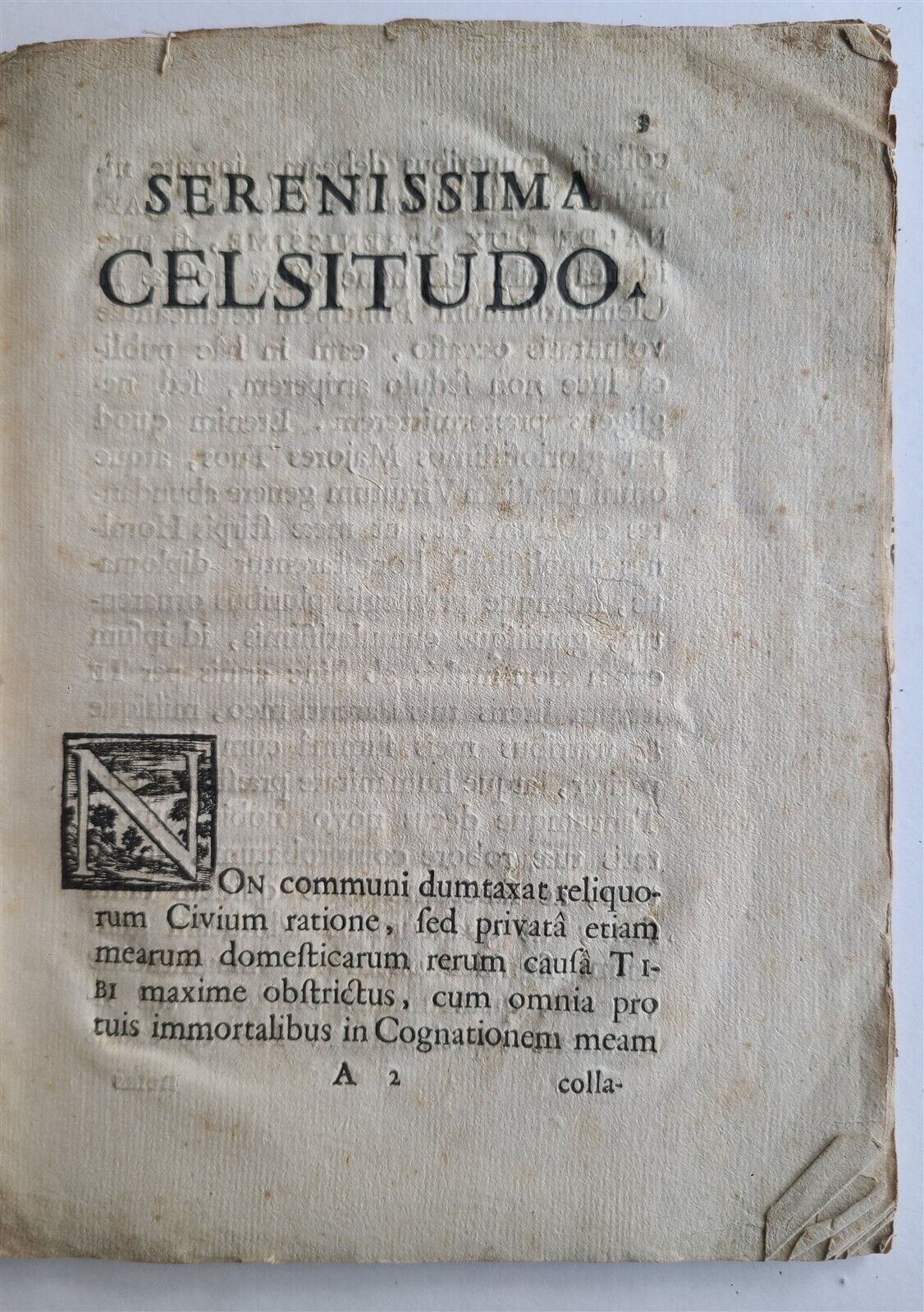 1750s DE UNIVERSA PHILOSOPHIA by Jesuit ALEFANDER MARIA PEDRONI antique BOOKLET