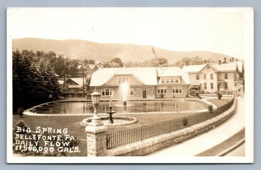 BELLEFONTE PA BIG SPRING ANTIQUE REAL PHOTO POSTCARD RPPC