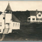 FRENCHBORO ME CHURCH ANTIQUE REAL PHOTO POSTCARD RPPC
