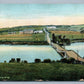 DEXTER ME LONG BRIDGE 1908 ANTIQUE POSTCARD