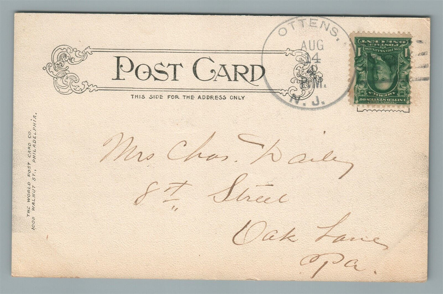 WILDWOOD NJ THE OTTENS ANTIQUE POSTCARD