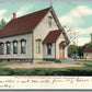 CUMBERLAND RI CHAPEL FOUR CORNERS CHURCH AND SCHOOL ANTIQUE POSTCARD