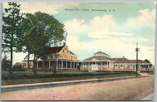HACKENSACK NJ ORITANA FIELD CLUB ANTIQUE POSTCARD