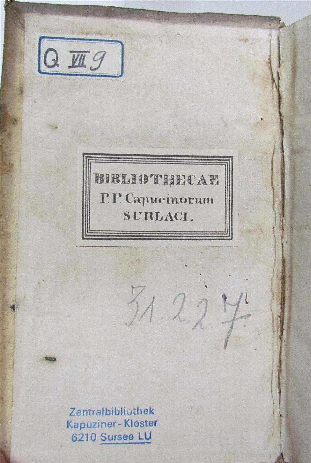 1597 NATURAL & ART HISTORY FOR CLERGY antique PIGSKIN BINDING 16th CENTURY