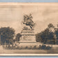 LWOW POLAND UKRAINE SOBIESKI MONUMENT ANTIQUE REAL PHOTO POSTCARD RPPC