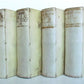 1734 6 VOLUMES Bibliotheca Latina mediae et infimae aetatis antique vellum