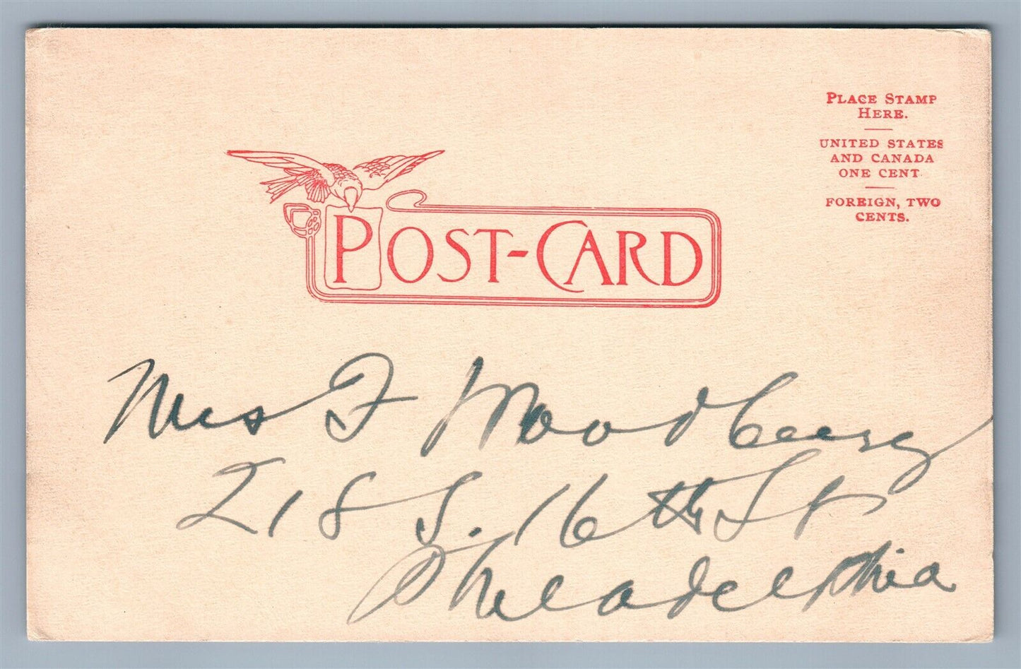 LA CROSSE WI FOURTH STREET UNDIVIDED ANTIQUE POSTCARD