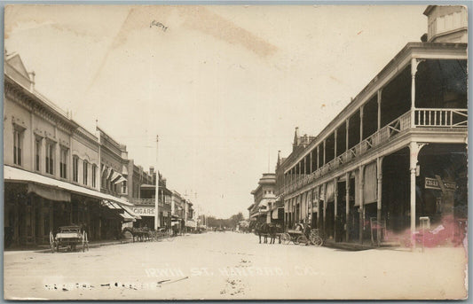 HANFORD CA IRWIN STREET ANTIQUE REAL PHOTO POSTCARD RPPC