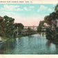 YORK PA KING STREET BRIDGE OVER CODORU CREEK ANTIQUE POSTCARD