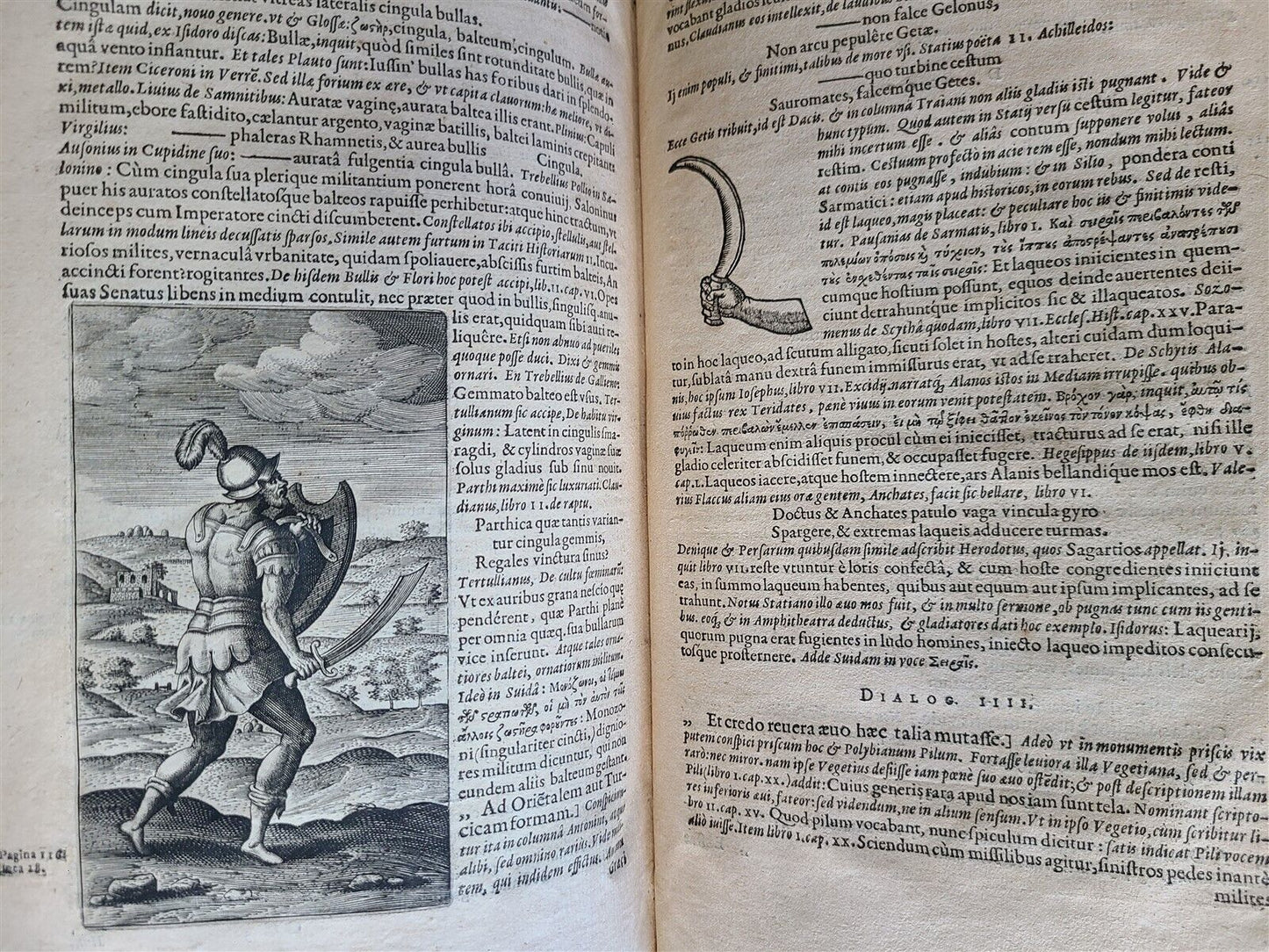 1602 DE MILITIA ROMANA by LIPSIUS antique ILLUSTRATED WARFARE Plantiniana