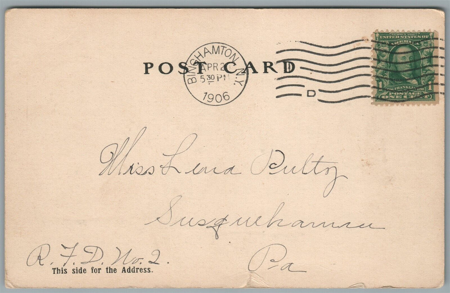 BINGHAMPTON NY FAIRVIEW M.E. CHURCH ANTIQUE POSTCARD