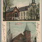 MORAVIA NY BAPTIST & M.E. CHRCHES ANTIQUE POSTCARD