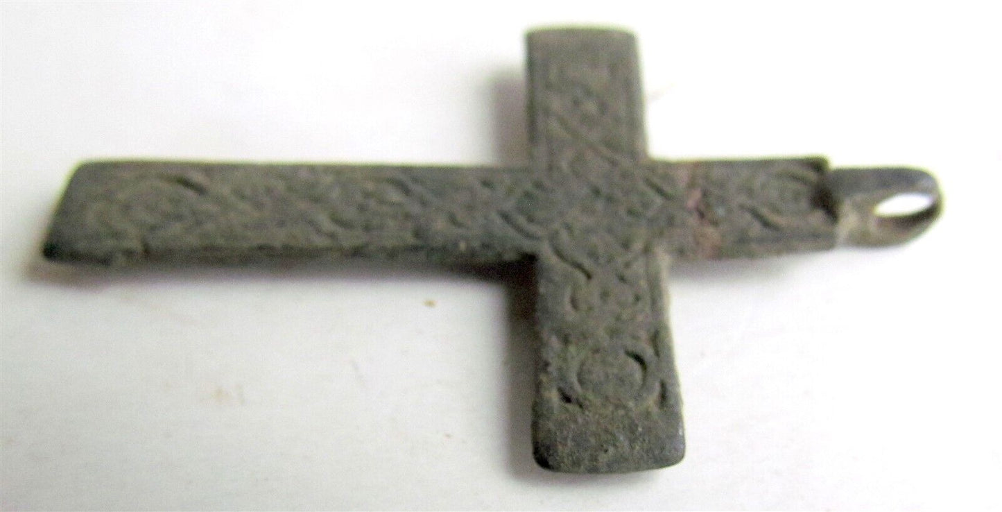 RUSSIAN orthodox icon NECK CROSS 18th century