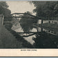 LAMBERTVILLE NJ ALONG THE CANAL ANTIQUE POSTCARD