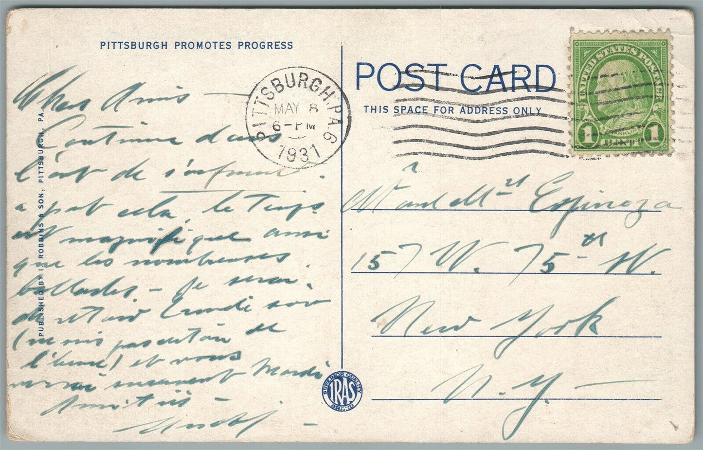 WILMERDING NEAR PITTSBURGH PA WESTINGHOUSE AIR BRAKES CO WORKS ANTIQUE POSTCARD