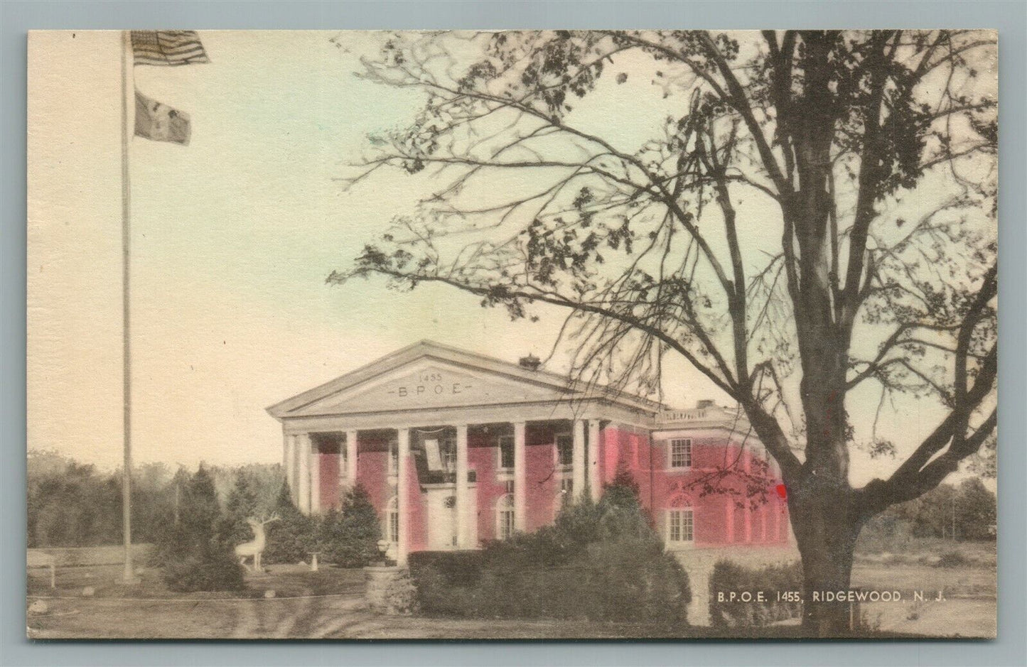 RIDGEWOOD NJ B.P.O.E. 1455 VINTAGE POSTCARD