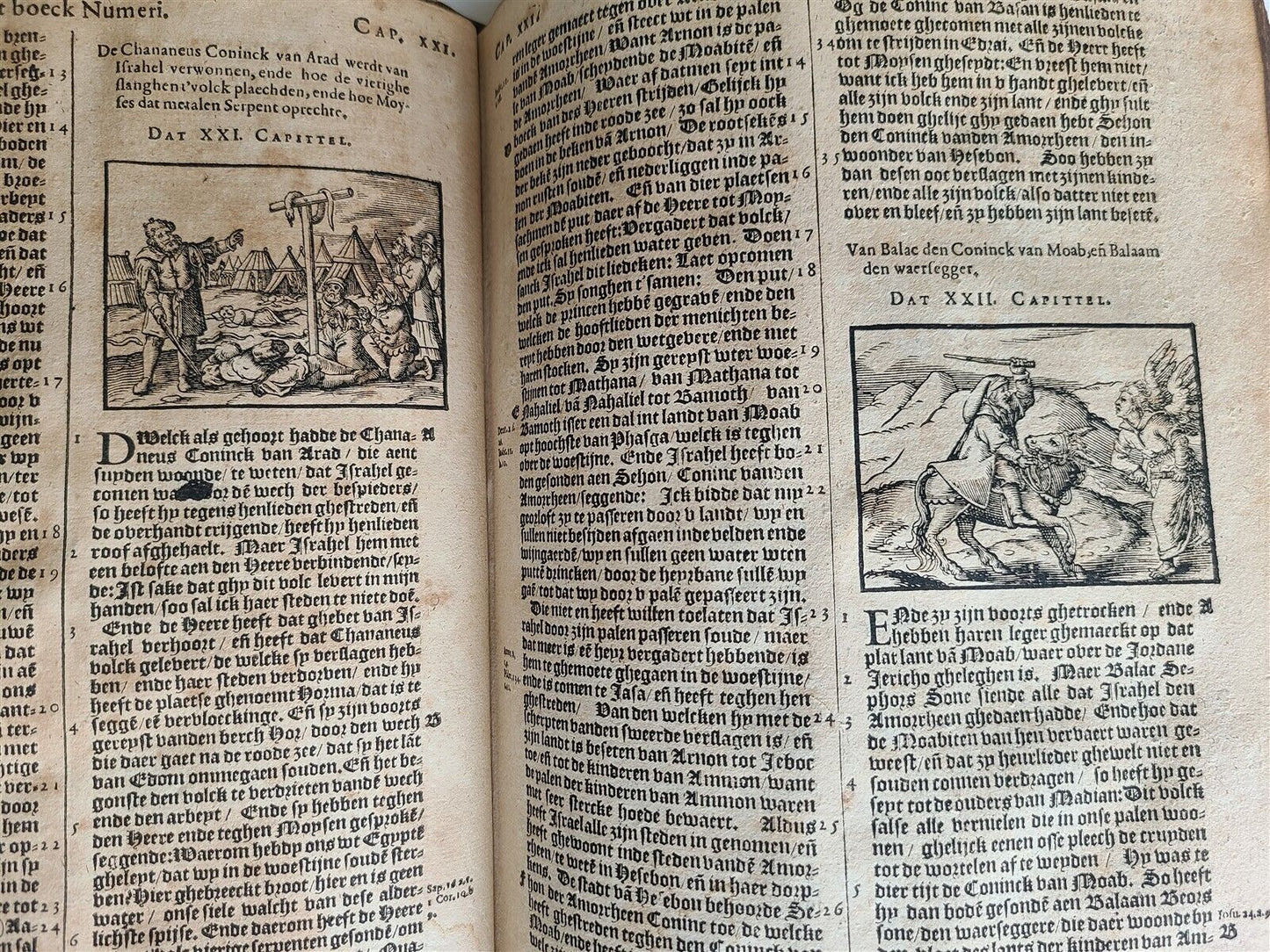 1599 BIBLE in DUTCH MOERENTORF BIBLIA SACRA FOLIO ILLUSTRATED antique 16th CENT.