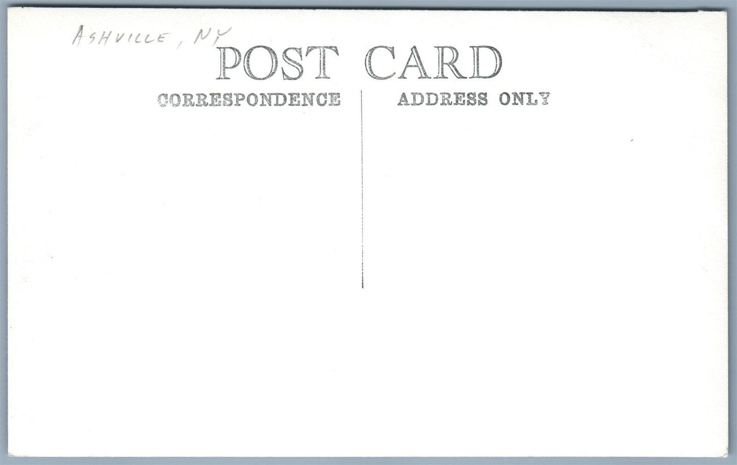 ASHVILLE NY WAYSIDE TEA ROOM ANTIQUE REAL PHOTO POSTCARD RPPC