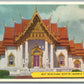 THAILAND BANGKOK WAT BENCHAMA BOPITR MARBLE TEMPLE ANTIQUE POSTCARD