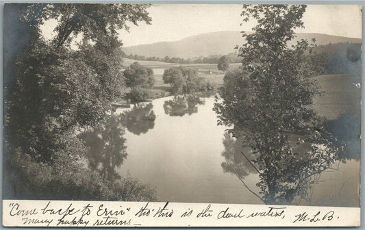 MANSFIELD PA SCENE ANTIQUE REAL PHOTO POSTCARD RPPC