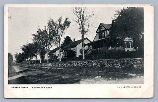 WAURREGAN CT CHURCH STREET ANTIQUE POSTCARD