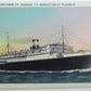 VINTAGE POSTCARD CLYDE-MALLORY LINERS SHIPS S.S. CHEROKEE SEMINOLE & ALGONOUIN