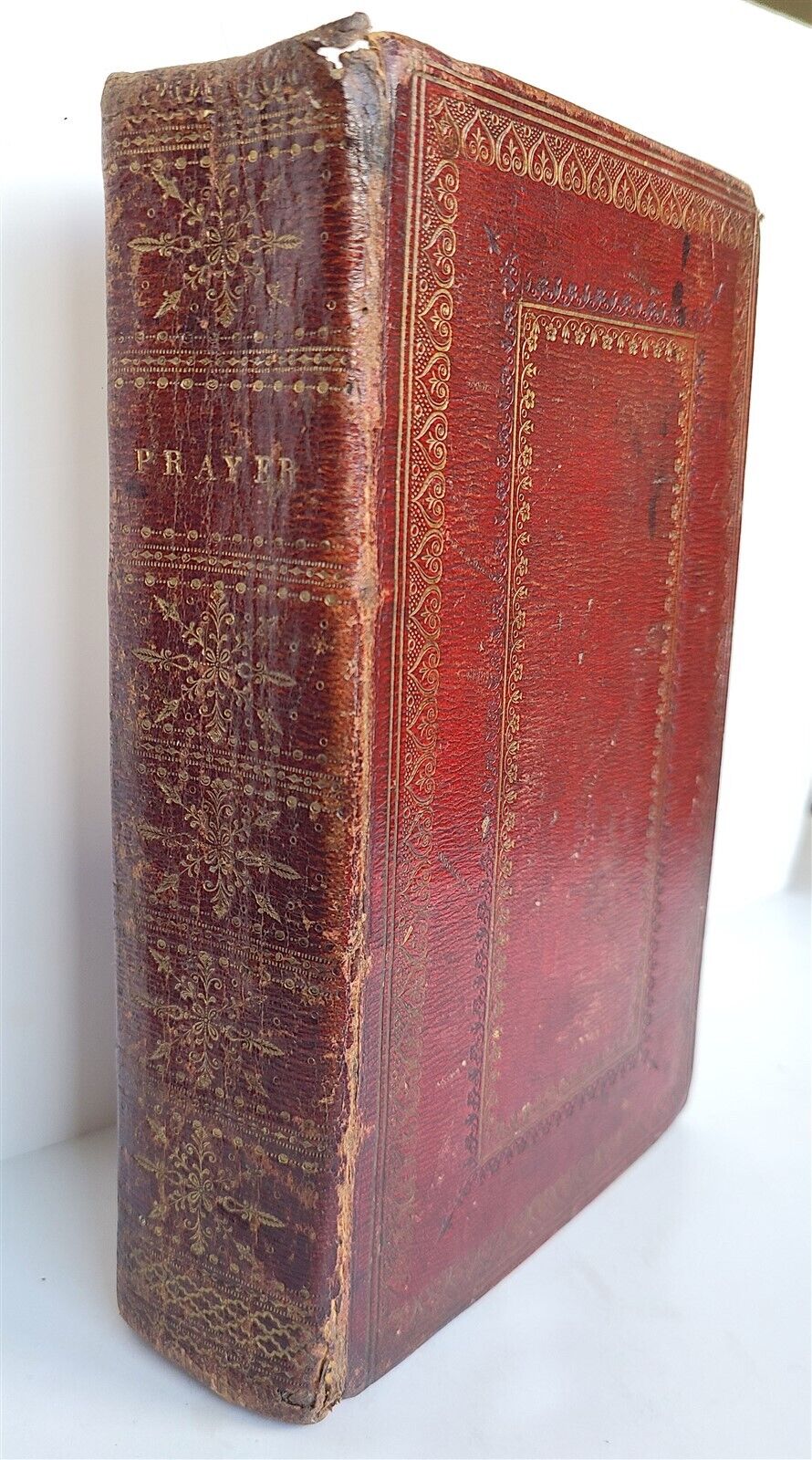 1811 BOOK OF COMMON PRAYER in ENGLISH ANTIQUE ILLUSTRATED