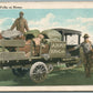 US ARMY YMCA MAIL TRUCK ANTIQUE POSTCARD