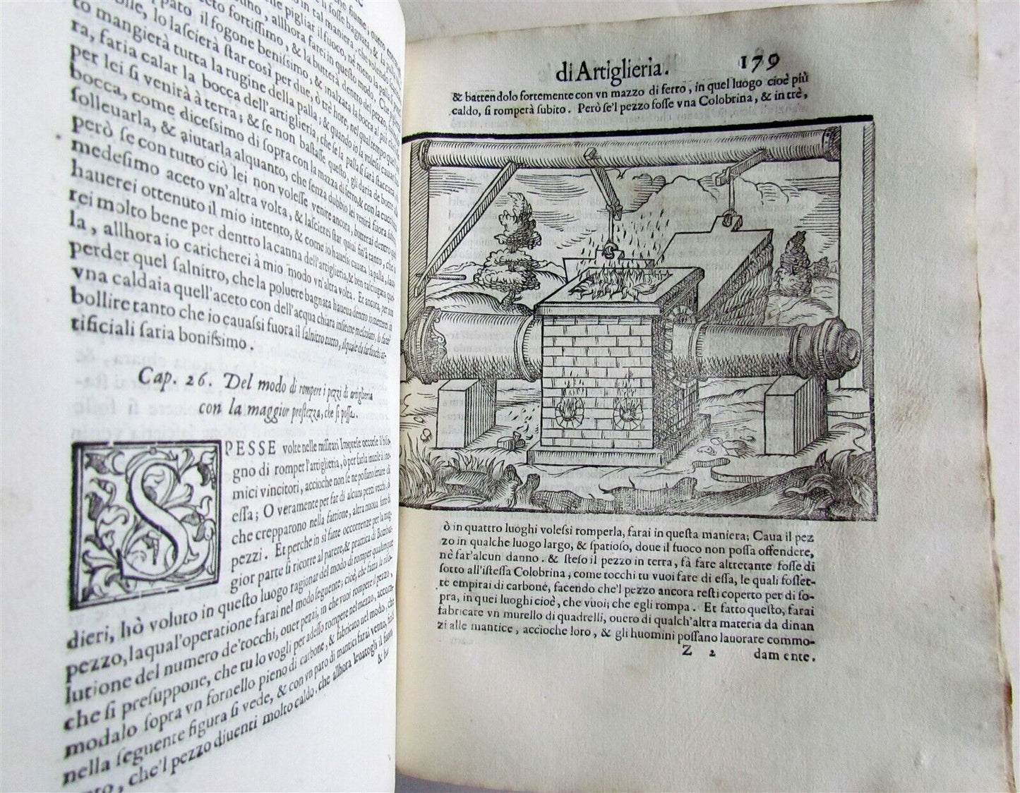 1606 ARTILLERY PRACTICE ILLUSTRATED antique PRATTICA MANUALE DELL' ARTIGLIERIA