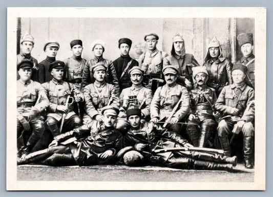 RUSSIAN CIVIL WAR CAVALRY ARMY COMMANDERS 1970 VINTAGE POSTCARD