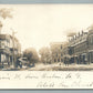 NEW BERLIN NY MAIN STREET ANTIQUE REAL PHOTO POSTCARD RPPC