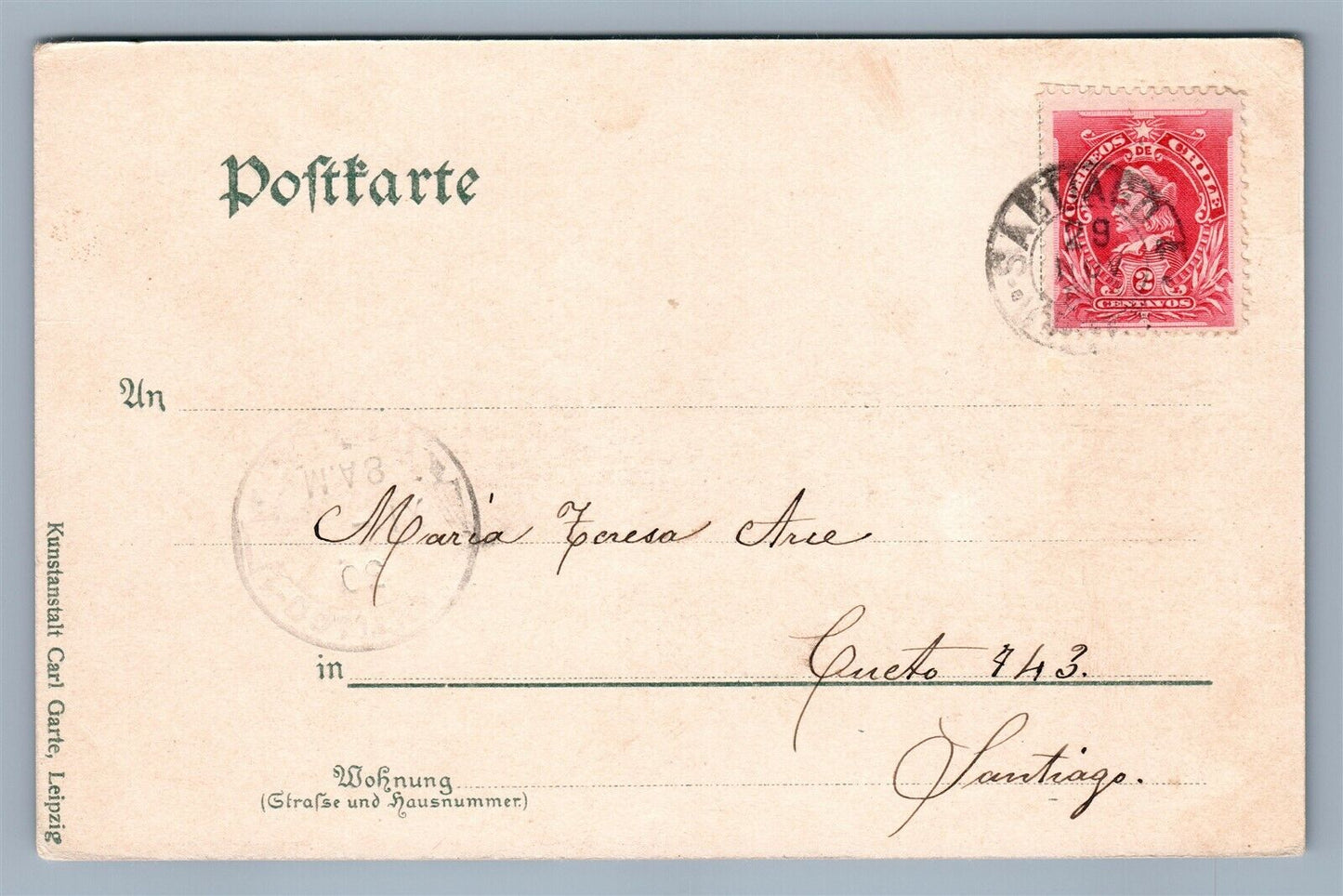 BERLIN GERMANY MARIENKIRCHE ANTIQUE POSTCARD