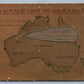 AUSTRALIA GUM LEAF FROM GOLDEN SOUTH ANTIQUE POSTCARD