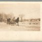 HORSE DRAWN WAGON ANTIQUE REAL PHOTO POSTCARD RPPC