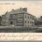 HUDSON MA GRAMMAR SCHOOL ANTIQUE POSTCARD