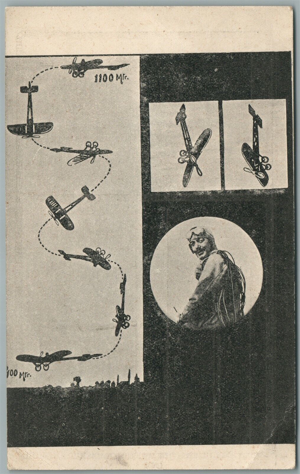 GERMAN AVIATOR ANTIQUE POSTCARD