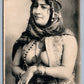 EGYPTIAN GIRL RISQUE ANTIQUE POSTCARD