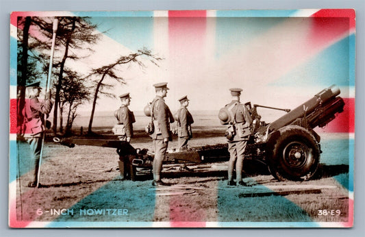 6" HOWITZER CANNON BRITISH ARTILLERY ANTIQUE REAL PHOTO POSTCARD RPPC