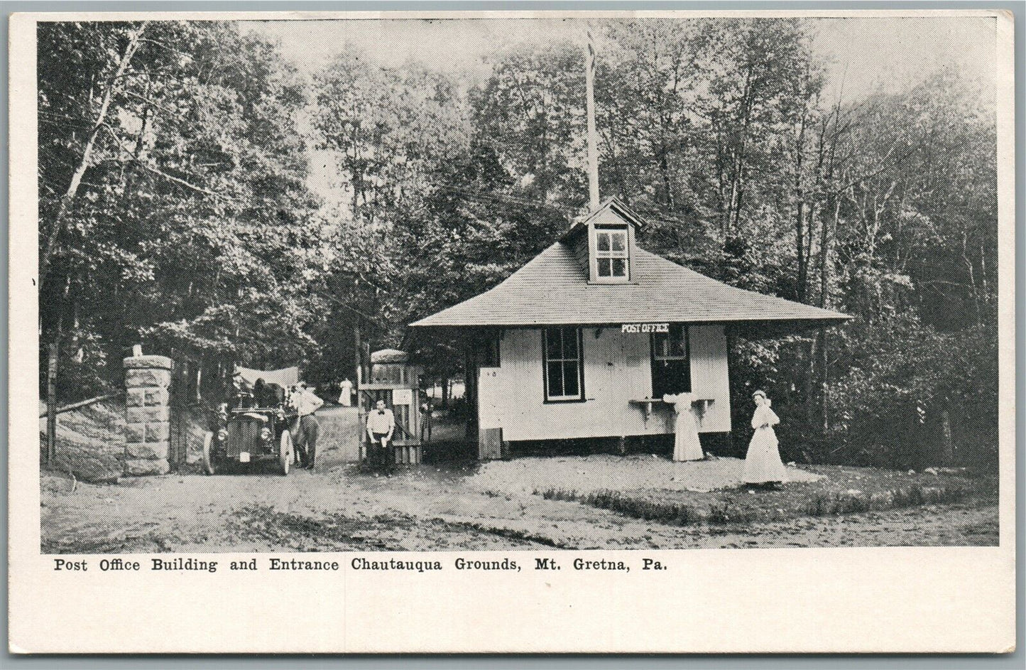 MT. GRETNA PA POST OFFICE ANTIQUE POSTCARD