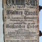 18th century GERMAN PSALMS of DAVID GESANGBUCH PSALMEN DAVIDS antique