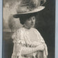 SUFFRAGIST AMERICAN ACTRESS JULIA MARLOWE ANTIQUE REAL PHOTO POSTCARD RPPC