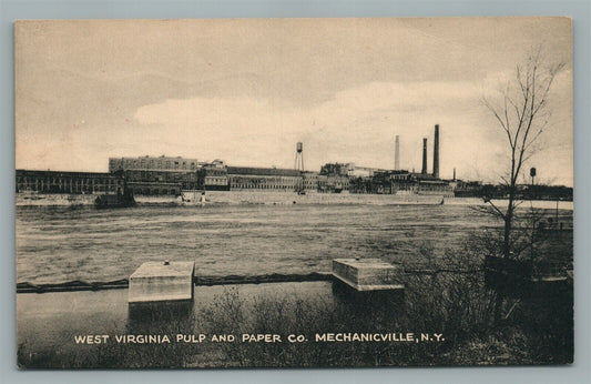 MECHANICVILLE NY WEST VIRGINIA PULP & PAPER CO. VINTAGE POSTCARD