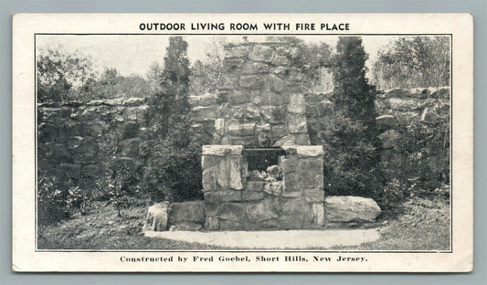 SHORT HILLS NJ LANDSCAPE ARCHITECT ADVERTISING ANTIQUE POSTCARD