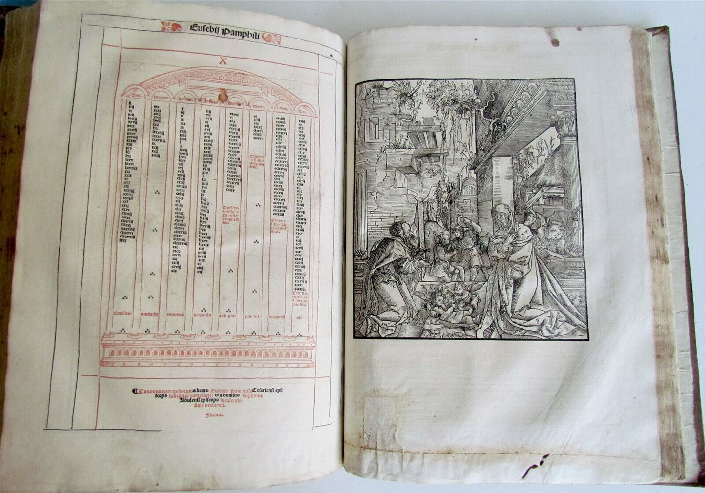 1529 BIBLE ILLUSTRATED TEXTUS BIBLIA antique FOLIO in LATIN RARE 16th CENTURY