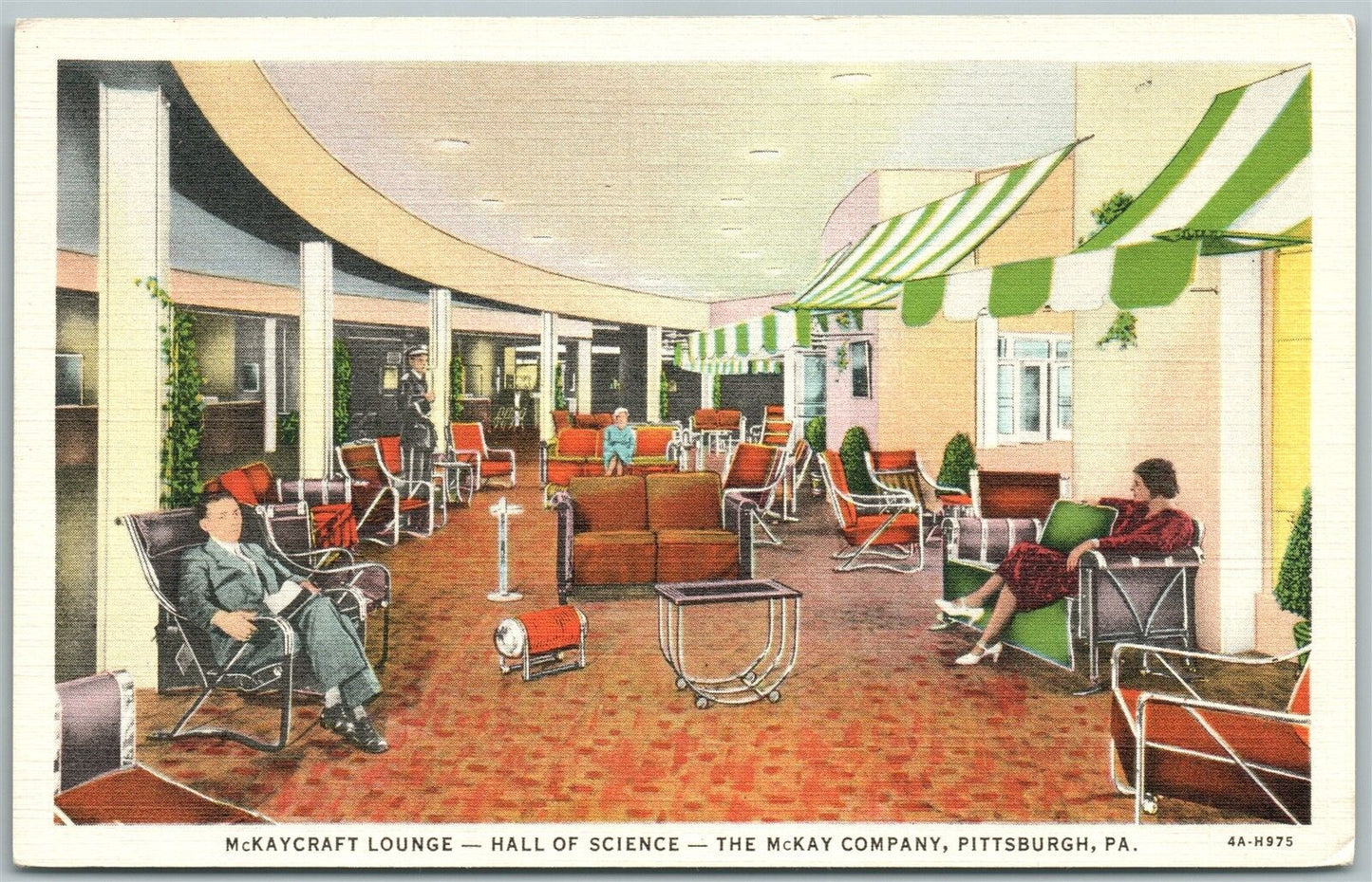 PITTSBURGH PA McKAY COMPANY HALL OF SCIENCE VINTAGE POSTCARD