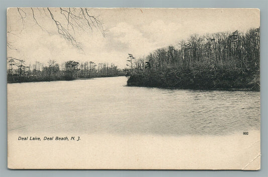 DEAL LAKE NJ DEAL BEACH ANTIQUE POSTCARD